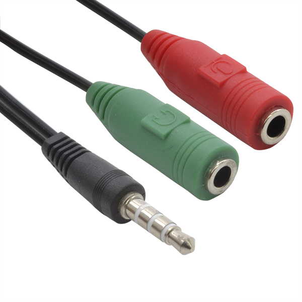 Cable adaptador 3.5mm a micrófono y audio